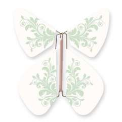 Papillon Fleur Baroque Vert Pastel