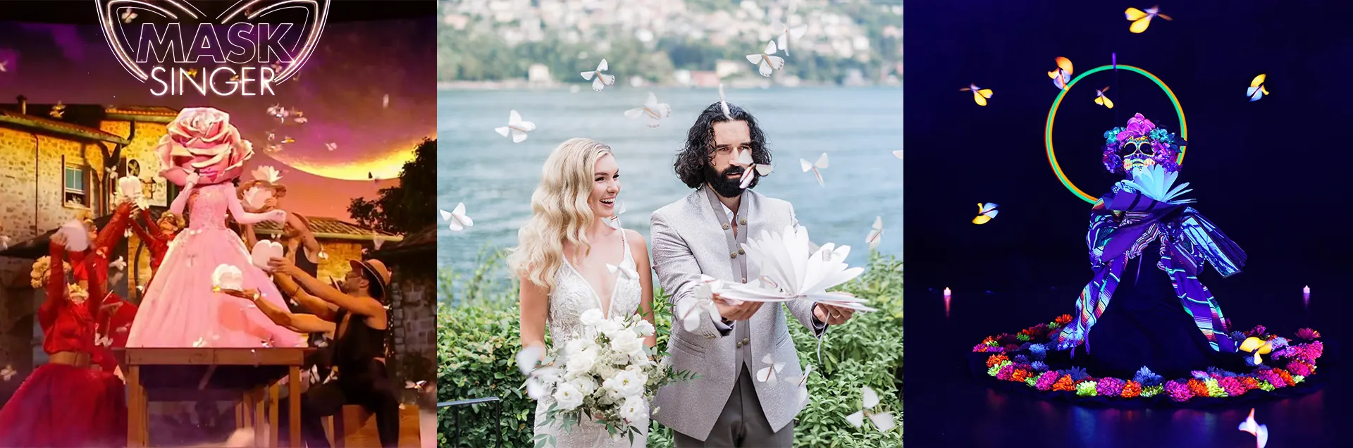 joli couple qui ouvre un livret papillon